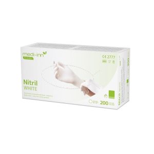 Handschuhe Nitril Medi-Inn weiß Gr.M/200