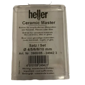 HELLER Glasbohrer Ceramicmaster-Satz 5-teilig 4/5/6/8/10mm