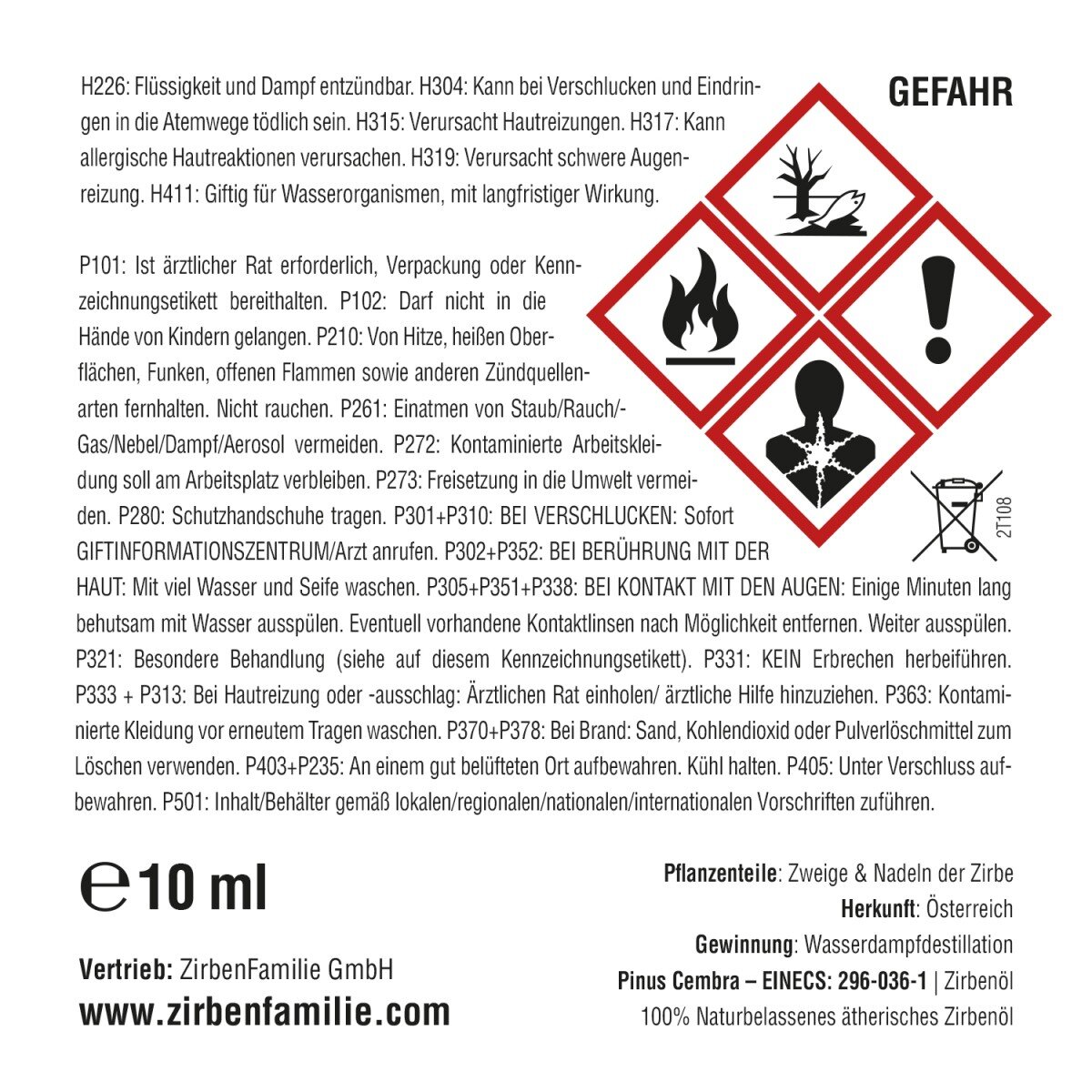 Zirbenfamilie ZirbenÖl 10 ml – Bild 3